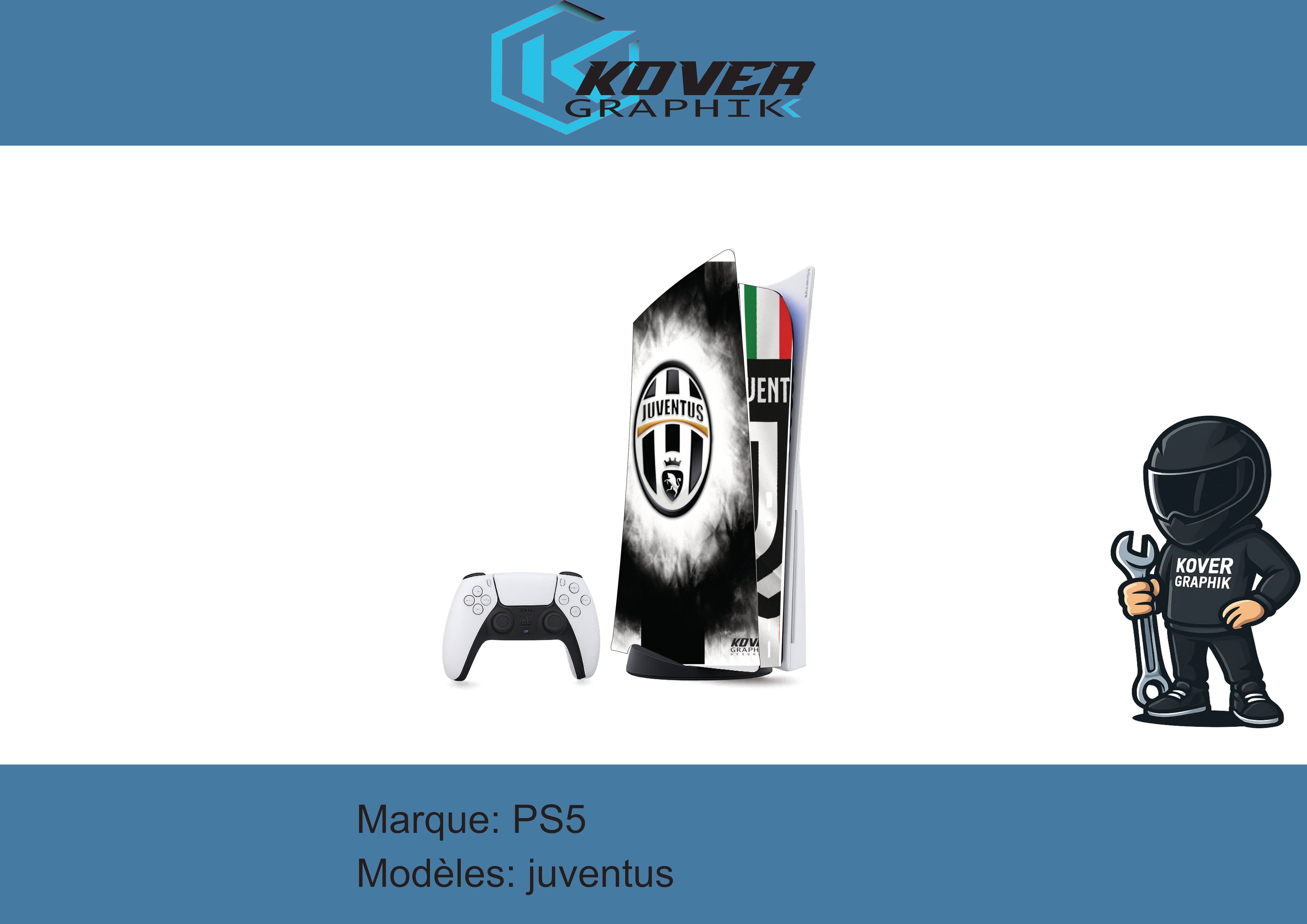 kover graphik - Wholesale Phone & Laptop Stickers - PS5 Skin Juventus – Custom Decor Kit PlayStation 5 | Kover Graphik