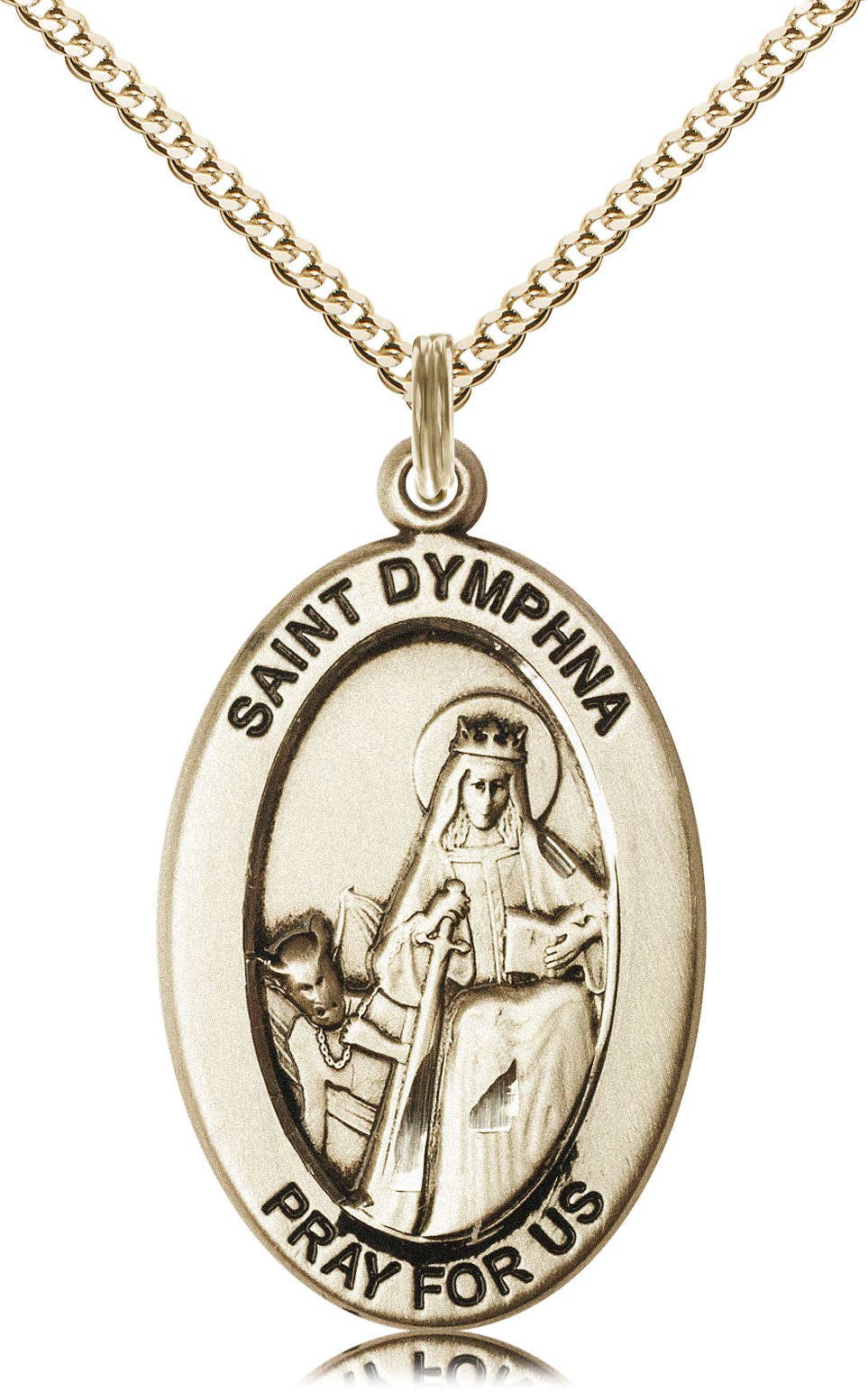 Tony’s Jewelry - Wholesale Pendant/Charm Necklace - Saint Dymphna Pendant0