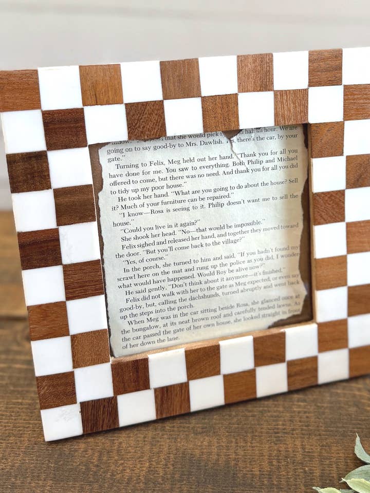 Checkered Photo Frame 5x5 for wholesale by Made Market Co.