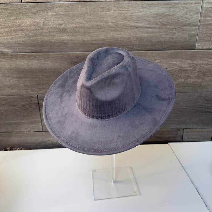 Queens INC - Wholesale Fedora - Women's - Fashion Classic Wide Brim Premium Suede Hat20