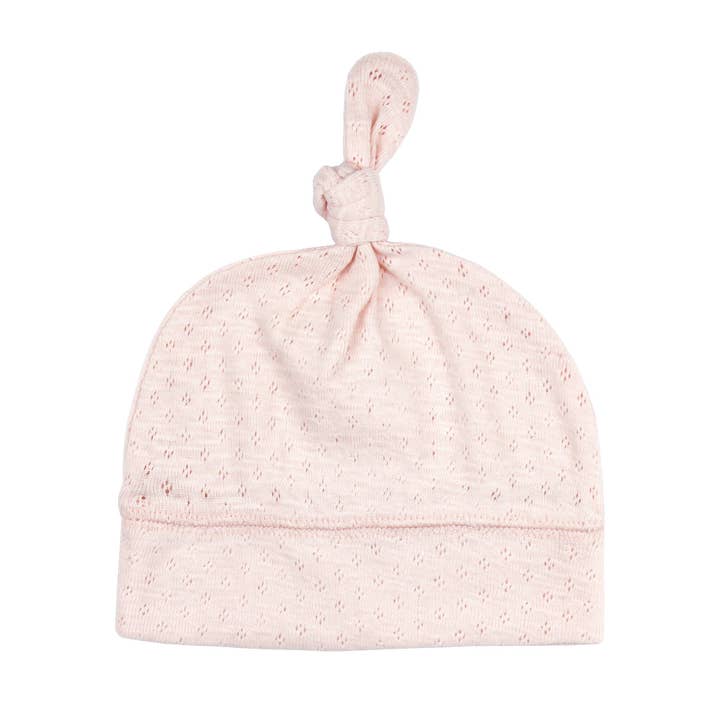 Cotton Candy | Pointelle Organic Knotted Hat for wholesale by L'ovedbaby