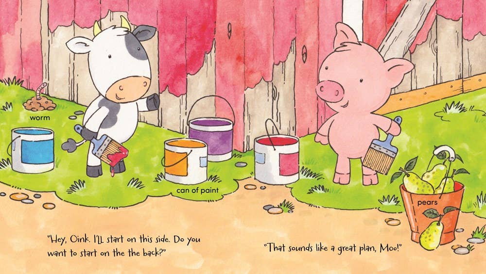 Gibbs Smith - Wholesale Baby & Toddler Book (0-2) - Oink and Moo Paint a Barn3