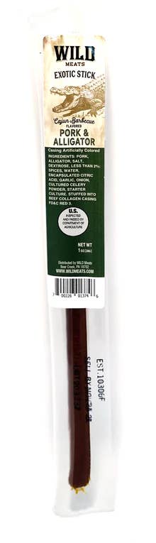 Grandpa Joe's Candy Shop - Wholesale Jerky - Wild Meats Exotic Stick, Pork & Alligator, 24 Count