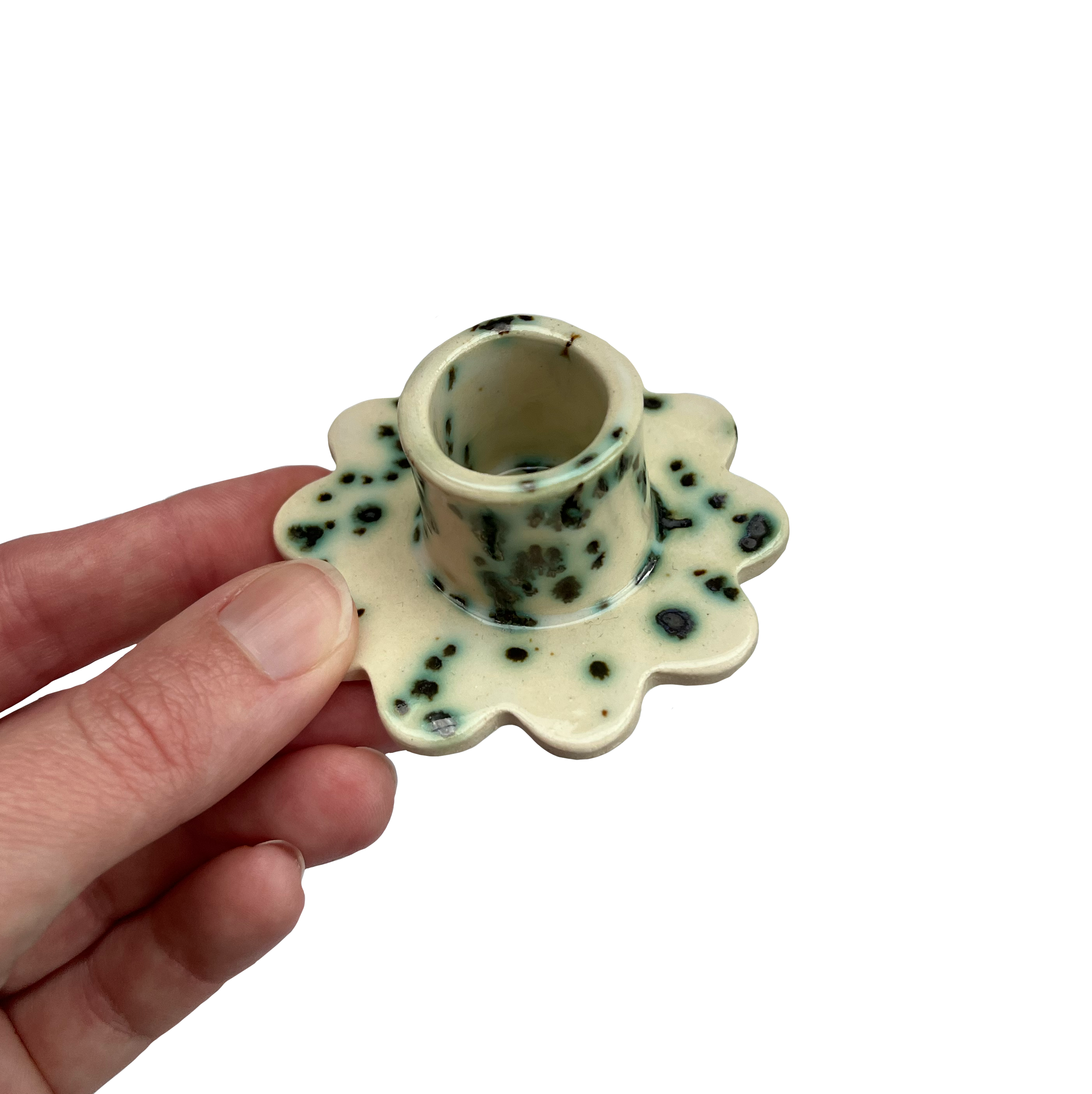 Crunch Supply - Wholesale Candle Holder - Ceramic Flower Taper Candle Holder7