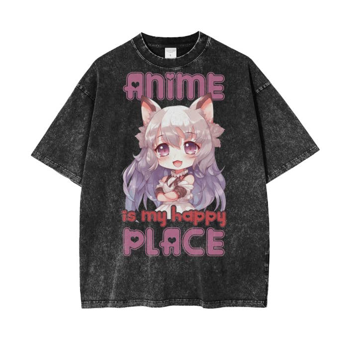 Anime Is My Happy Place Skjorte for engroshandel hos Colorfulmamas