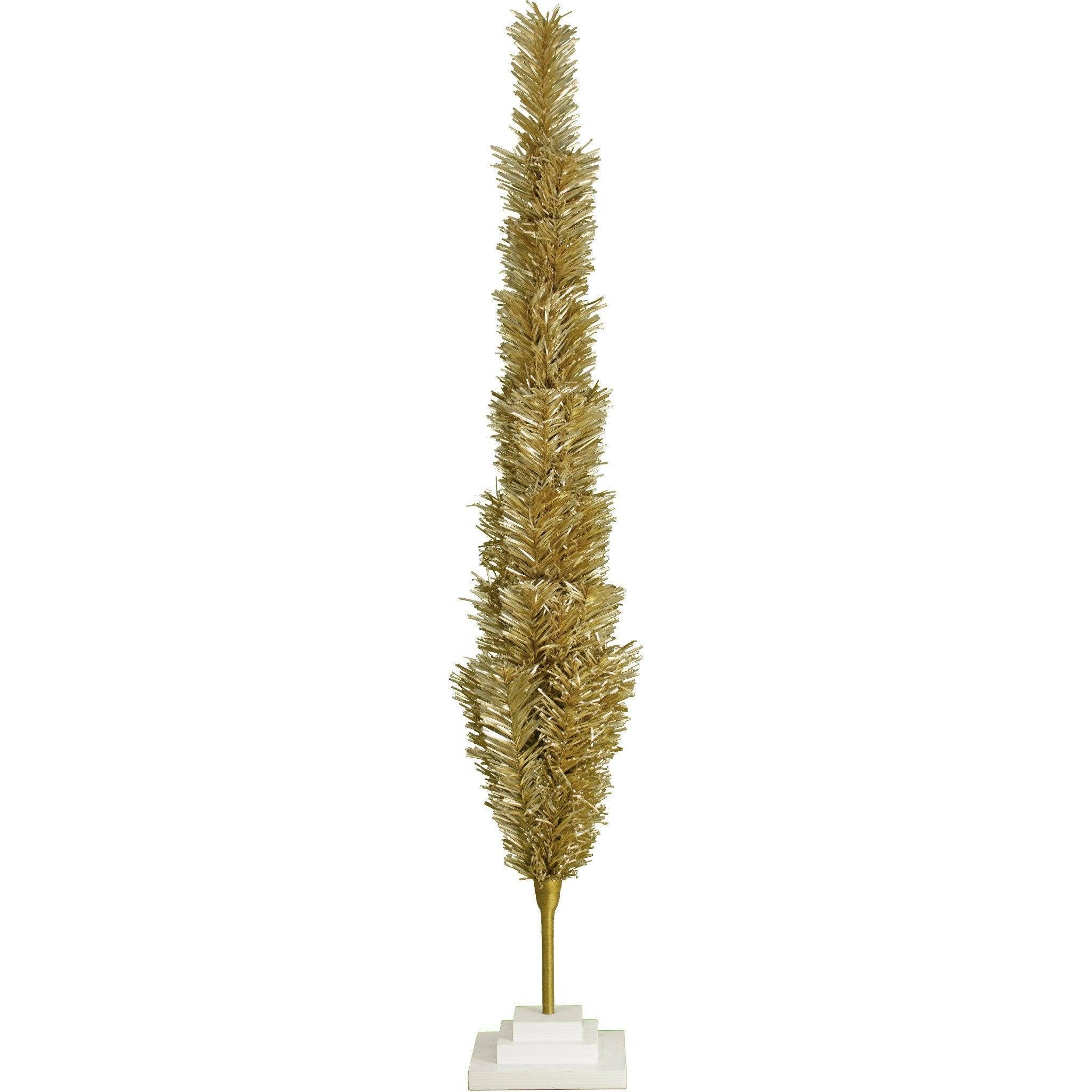Lee Display - Wholesale Christmas Decoration - Antique Gold Tinsel Christmas Tree15