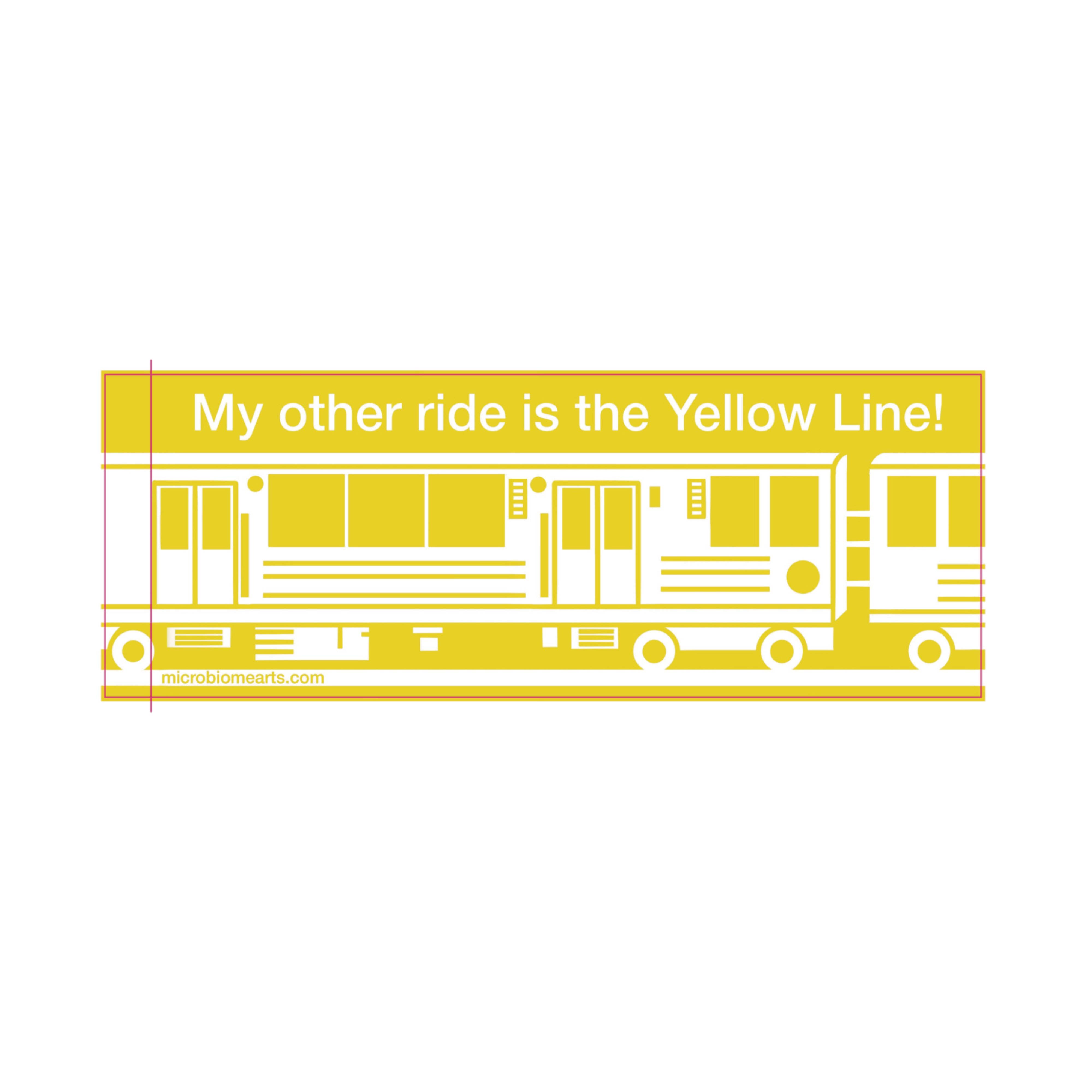 Microbiome Arts - Wholesale Phone & Laptop Stickers - My Other Ride Is The L! Chicago Train Bumper Sticker 12