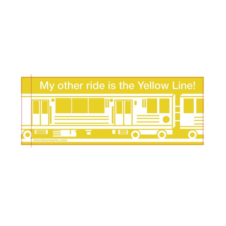 Microbiome Arts - Wholesale Phone & Laptop Stickers - My Other Ride Is The L! Chicago Train Bumper Sticker 12