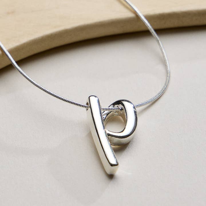 Frem - Wholesale Pendant/Charm Necklace - A Set of 16 Letters Gold Dipped Necklace – Gold & Silver Alphabet Charm Jewelry85