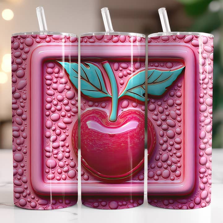 3D Cherry for wholesale by Triple D's Tumblers n More