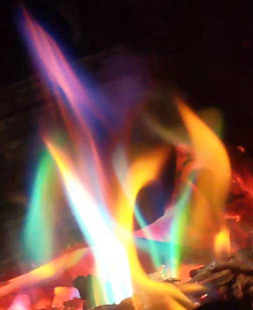 Azul/Verde Discos de llama de colores originales - Azul eléctrico de venta al por mayor en Faire6