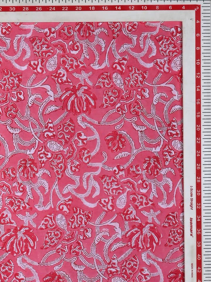 Bloco de Mão Tecidos Impressos - Tecido Artesanal, tecido à beira do quintal por atacado de Jai Texart LLP