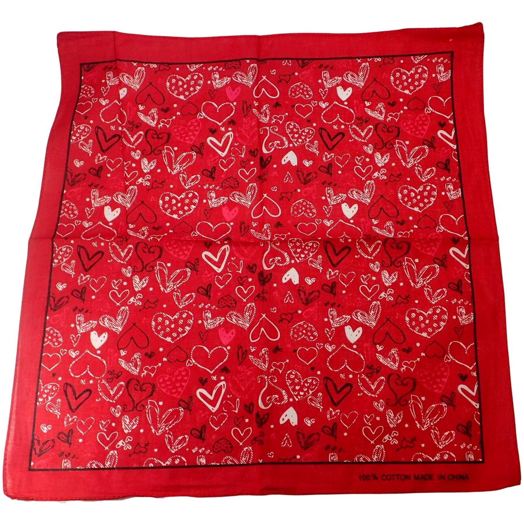 Topkids Accessories – wholesale Scarf – Women's – Hair Bandanas for Women Head Scarf Headbands Ladies Cotton Square Scarves Paisley Floral Camouflage Animal Print Leopard Tiger Neckerchief12