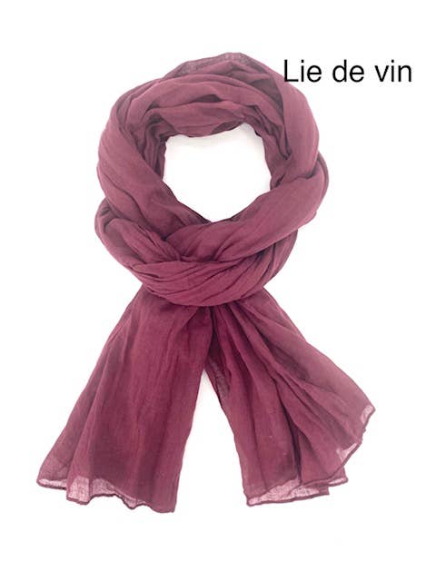 Maison Unik Accessoires - Wholesale Scarf - Unisex - Plain Cheche Scarf 100% Cotton - Unisex - 54 colors31