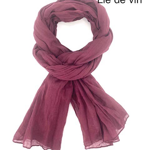 Maison Unik Accessoires - Wholesale Scarf - Unisex - Unisex cotton scarves 6 plain autumn-colored chèches3