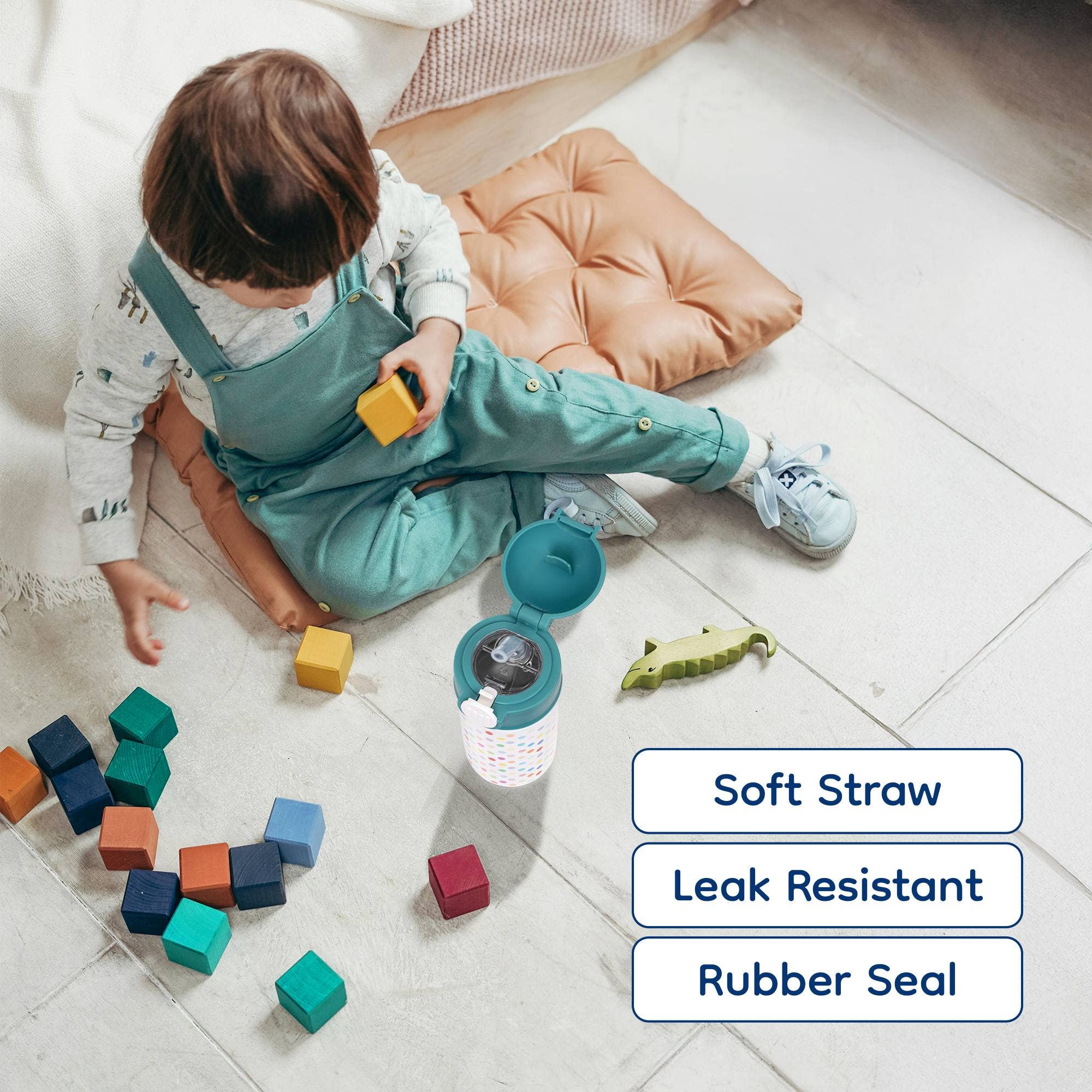 3dRose – Großhandel Trinkflaschen – 3dRose, Schokoladenmousse-Cremepuff, Kinderwasserflasche6