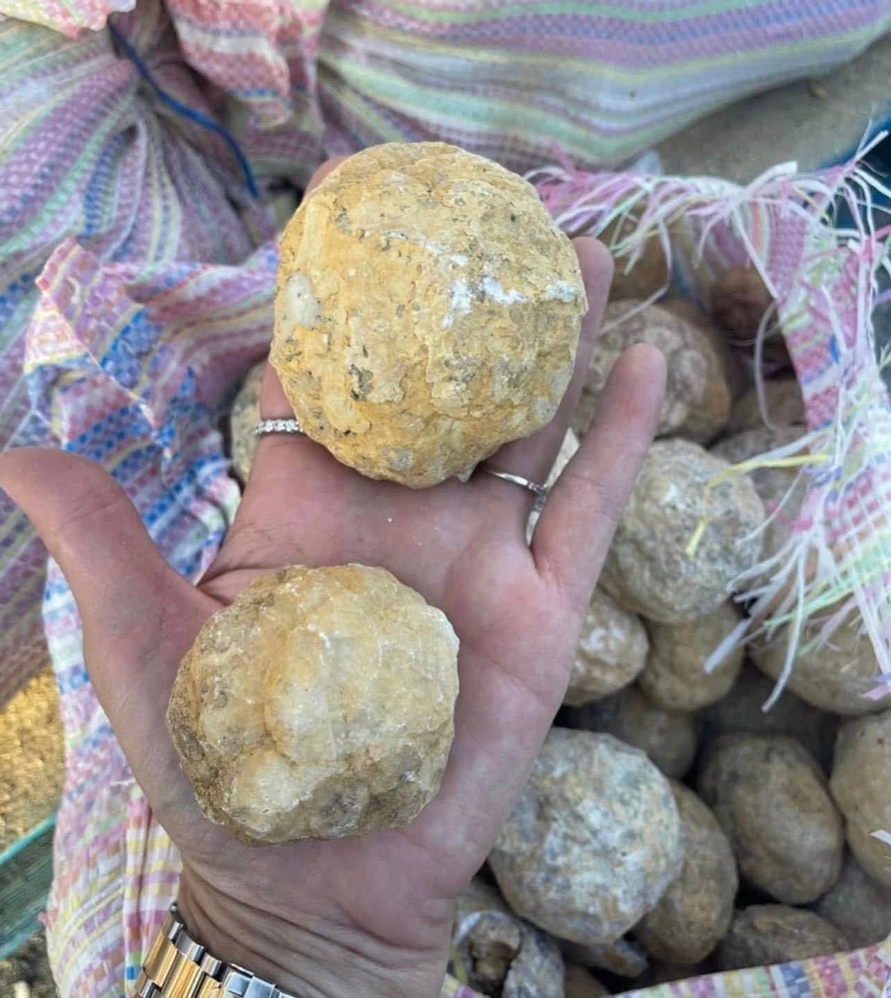 Casablanca Exports - Wholesale Spiritual Stone/Crystal - Crack your own geode 1 pound - quartz calcite geodes 1