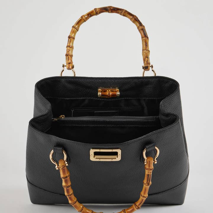 Voemièn - Wholesale Top Handle Bag - Women's - Bamboo Babe Bag in Beige Dollar Leather24