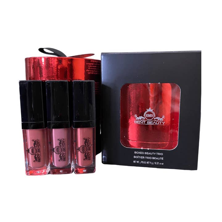 Juego de mini trío de brillo de labios «Inner Circle» para venta al por mayor de Bent Beauty