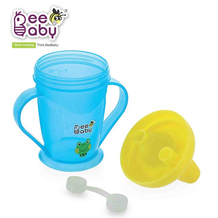 Beebaby - Wholesale Drinking Glass/Cup - Kids & Baby - Beebaby Twin Handle Sipper Double Colour 180ml / 6oz.9