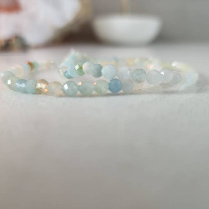 Akvamarin Ombré Fasetterat Armband för wholesale av The Queen of Quartz