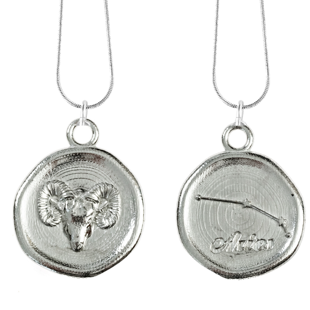 House of Morgan Pewter – Pendente/pingente individual por atacado – Símbolo do Zodíaco e Pingente de Constelação - Joias21