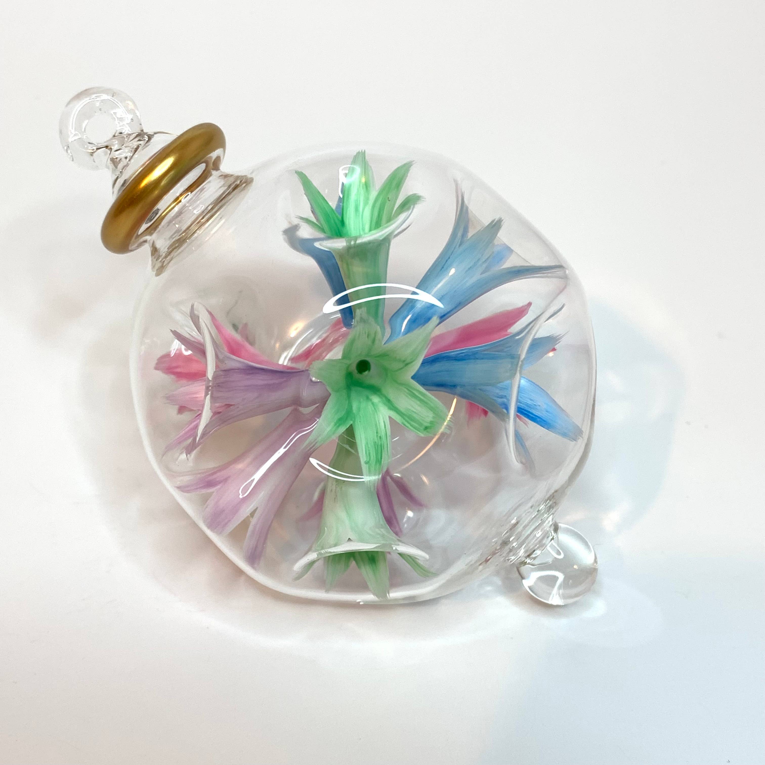 Dandarah (Ships from USA) - Wholesale Ornament - Blown Glass Ornament - Blossoms Pastels2