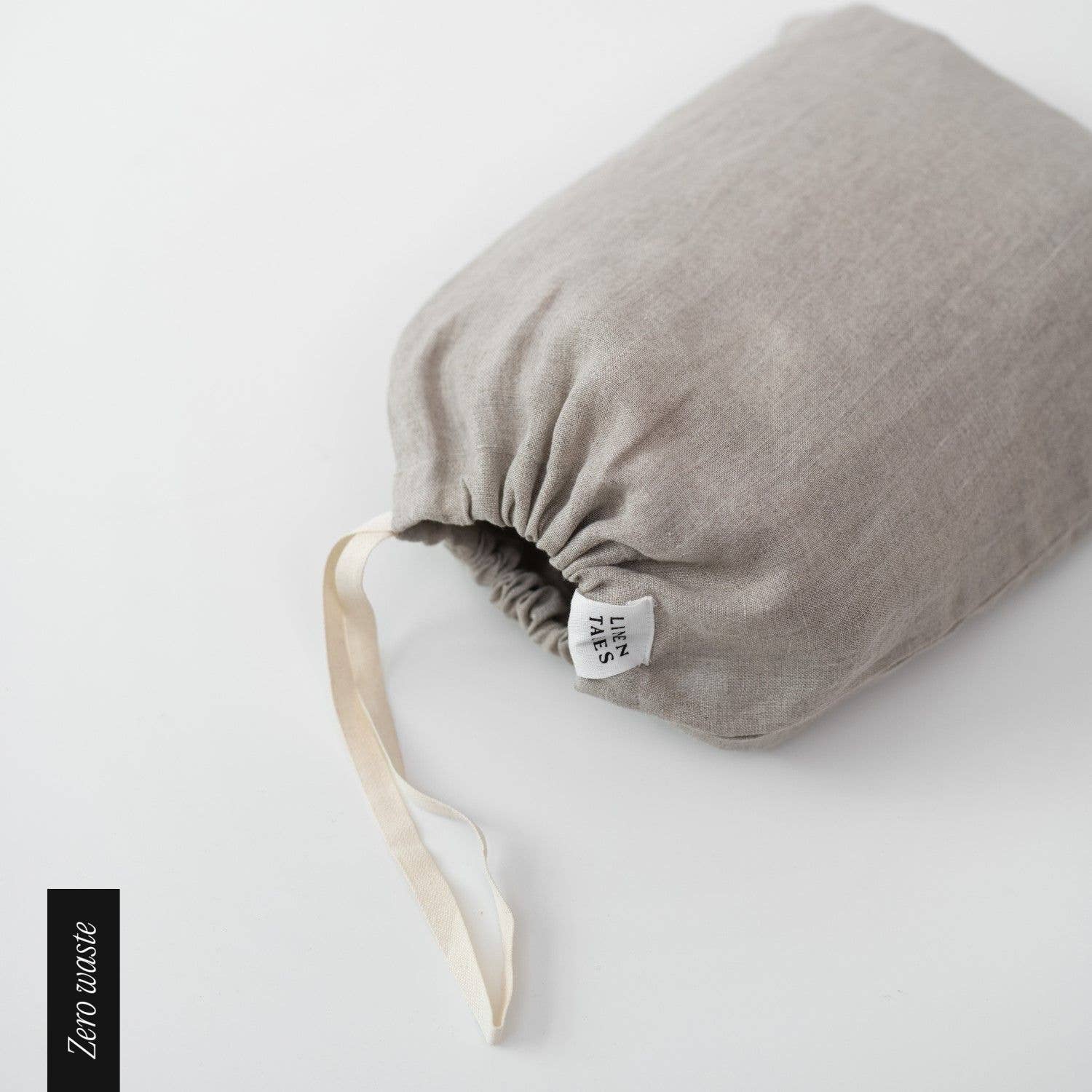 Linen Tales (We cover U.S. import duties) – wholesale Påse med dragsko – Unisex – Zero Waste Naturliga Linnetryckspåsar med Dragsko, Set om 34