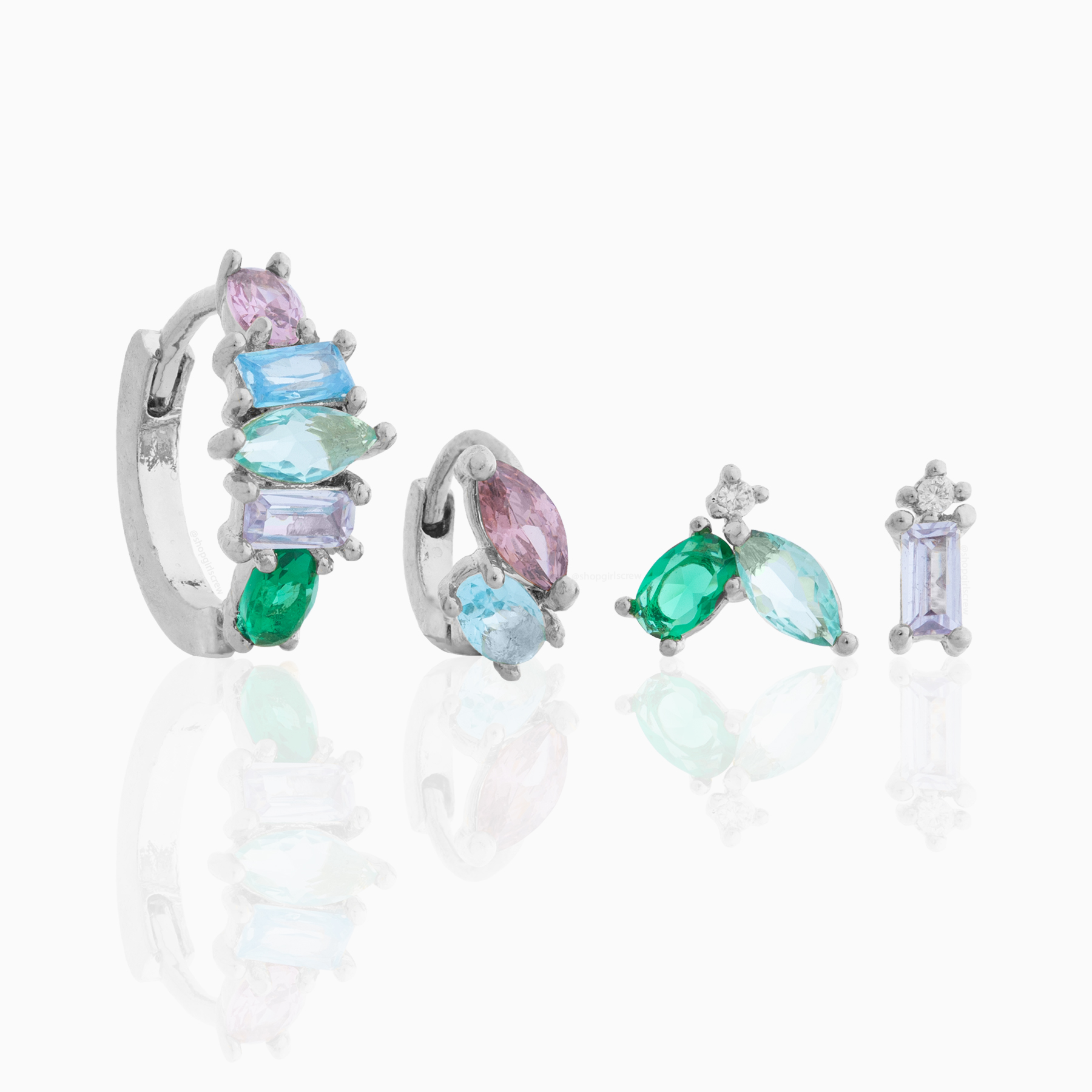 Girls Crew – Conjunto de joias por atacado – Conjunto de brincos Flora e Fauna2