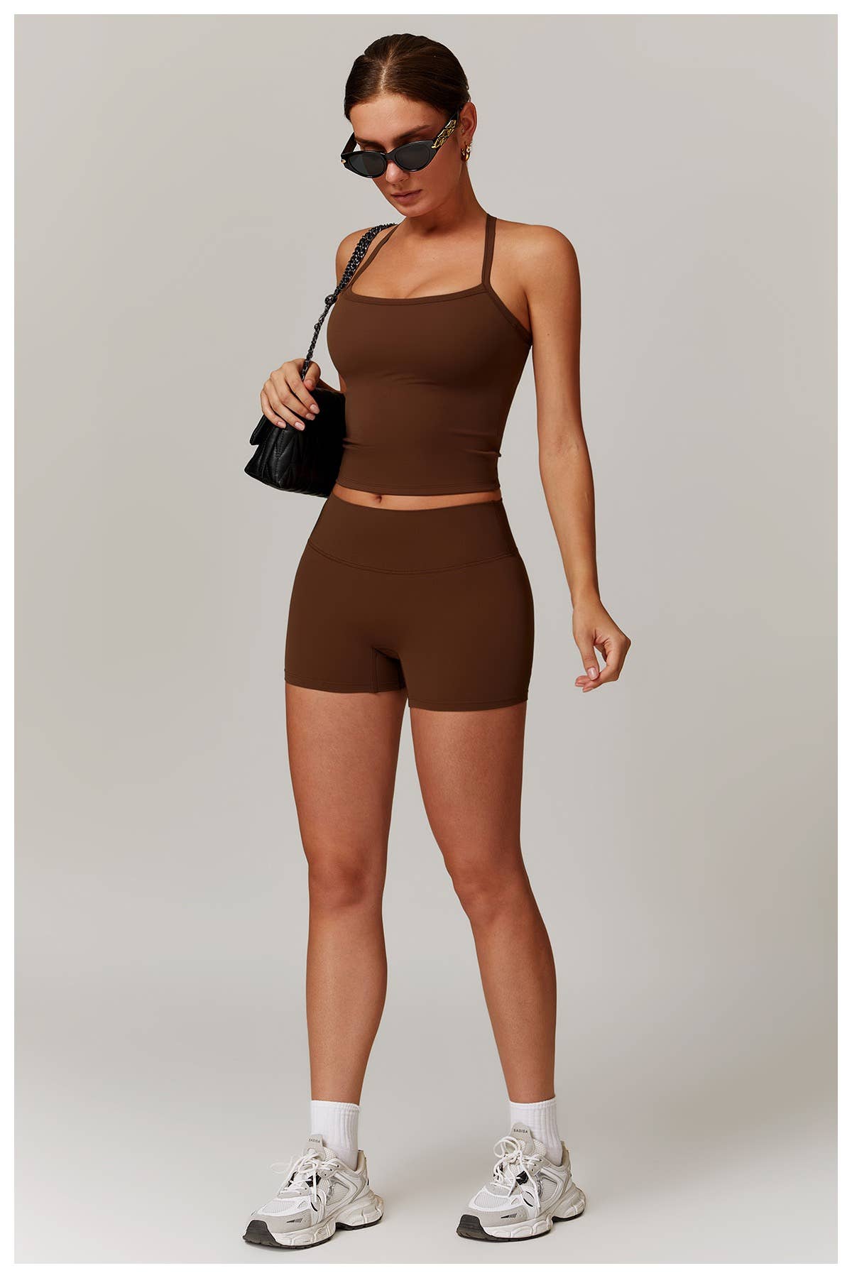 Mantra Active - Wholesale Activewear Set - Women's - Vesper Halter Neck Sports Bra & Shorts Activewear Set25