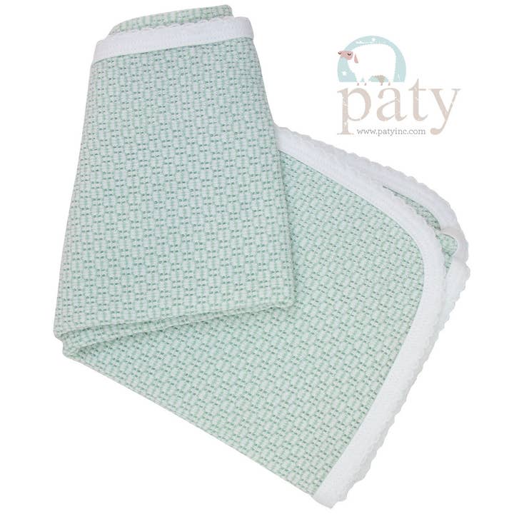 Paty Knit Blanket, Pima Binding 207J for wholesale by Paty
