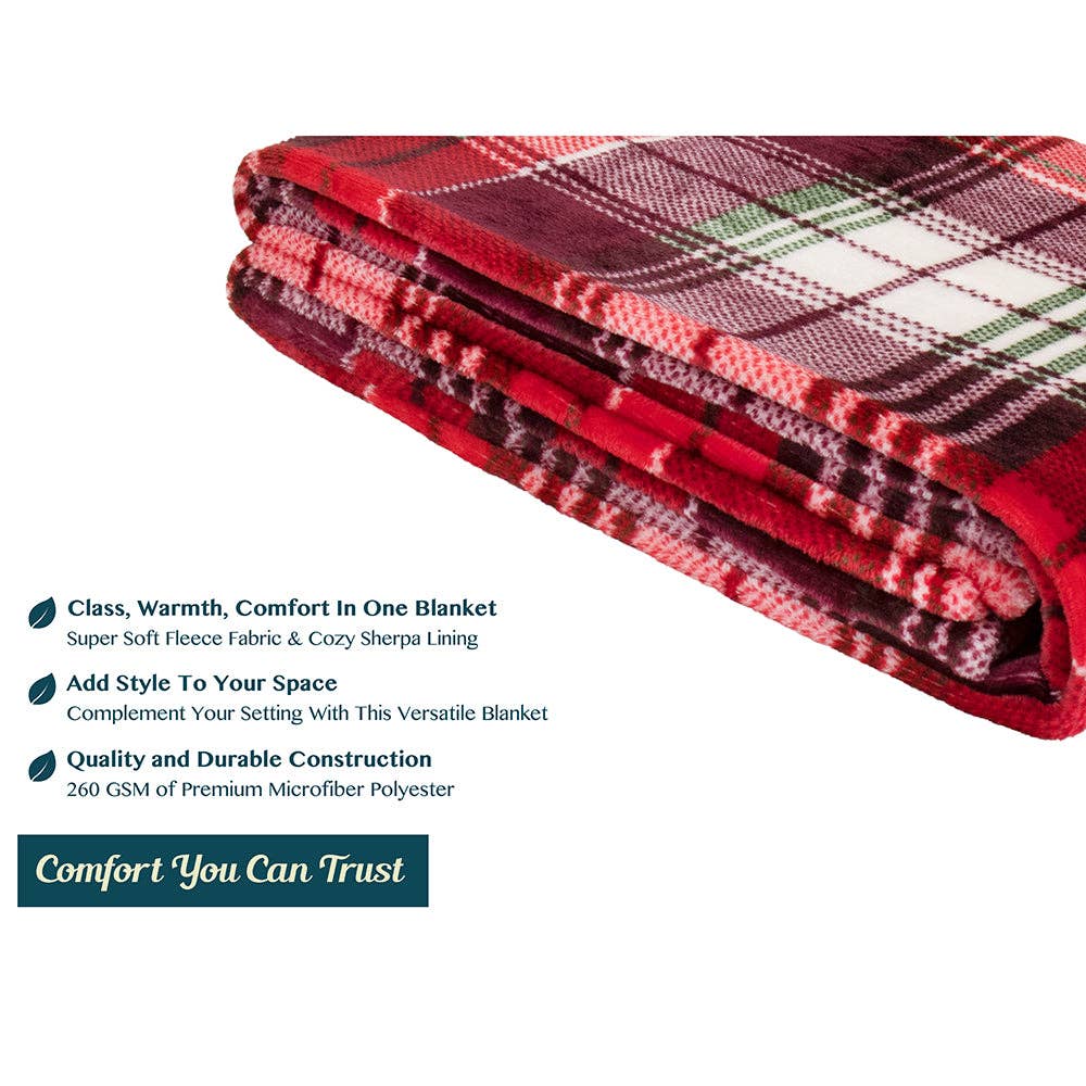 Pavilia – wholesale Prydnadsfilt – Pavilia julfleecefilt med säsongsmotiv43