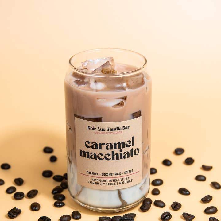 Iced Caramel Macchiato Candle for wholesale by Noir Lux Candle Co