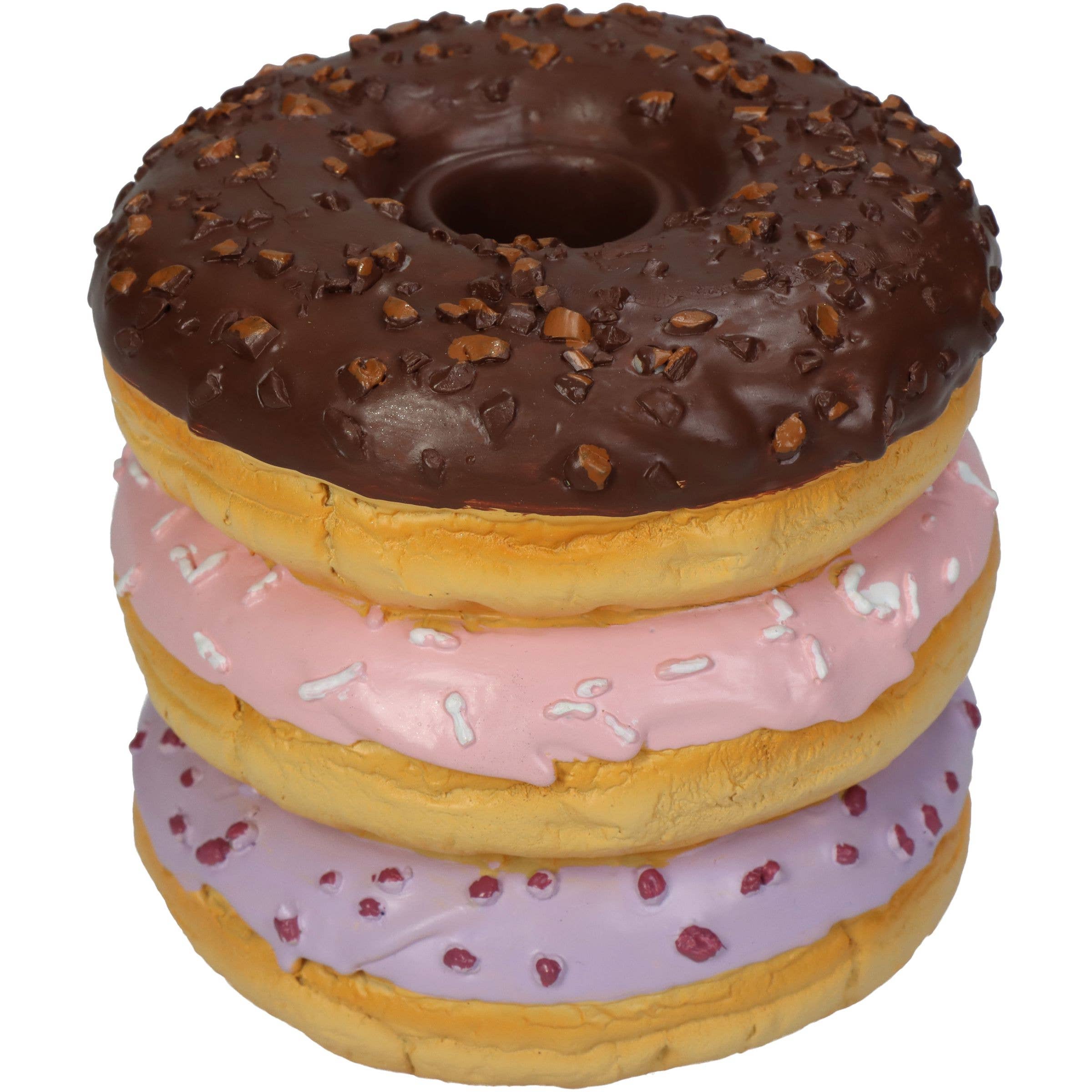 DRYdecorations - Wholesale Novelty Candle - Candle Stick Donut Polyresin Multi 9x9x9cm1
