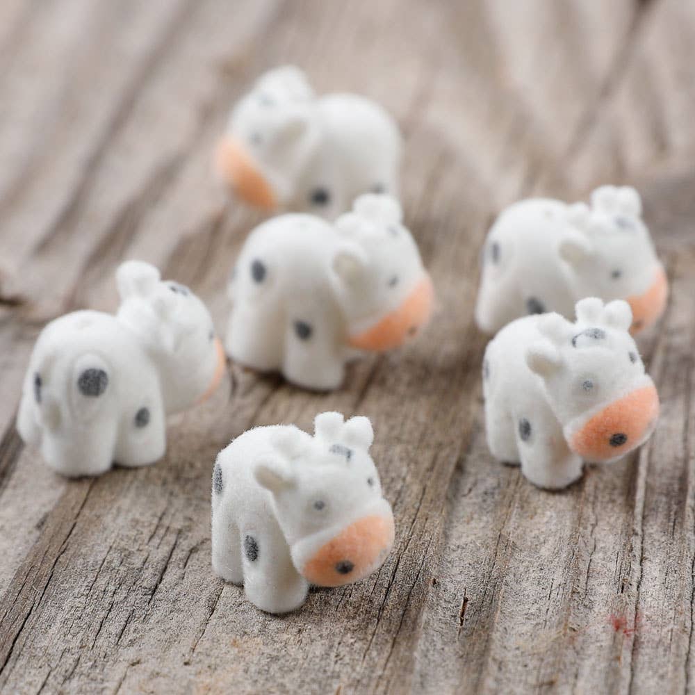 Factory Direct Craft – Engroshandel Bordpynt – Flokkede mini babykøer (pose med 6)1