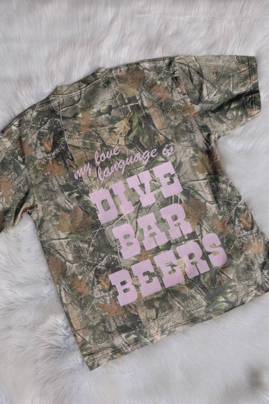 Wilder Made - Wholesale Screen Printed T-Shirt - Women's - Dive Bar Beers Camo Tee5