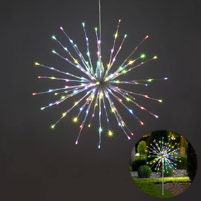 LIGHTSHARE - Wholesale Outdoor/Lawn Light - Starburst Light Lighted Ball LED Firework Lights White Twink35