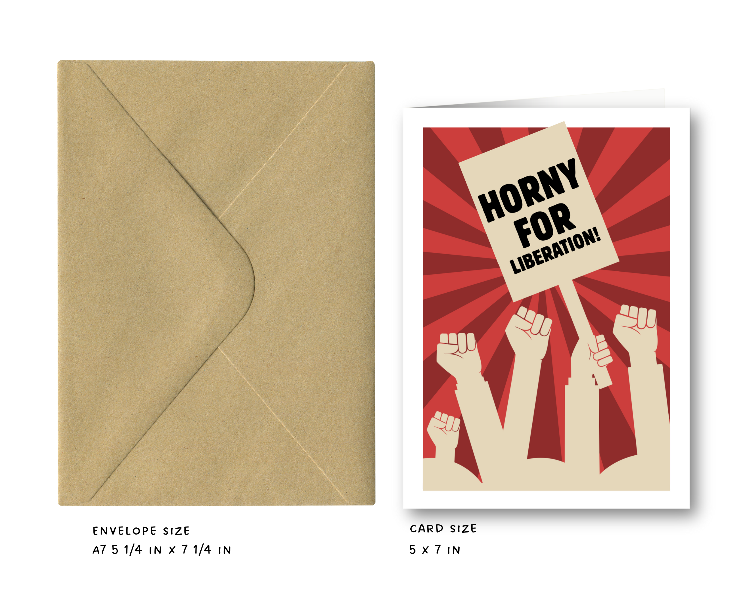 Side Piece Somedays - Wholesale Love Card - Horny for Liberation – (Poly Love Greeting Card)3