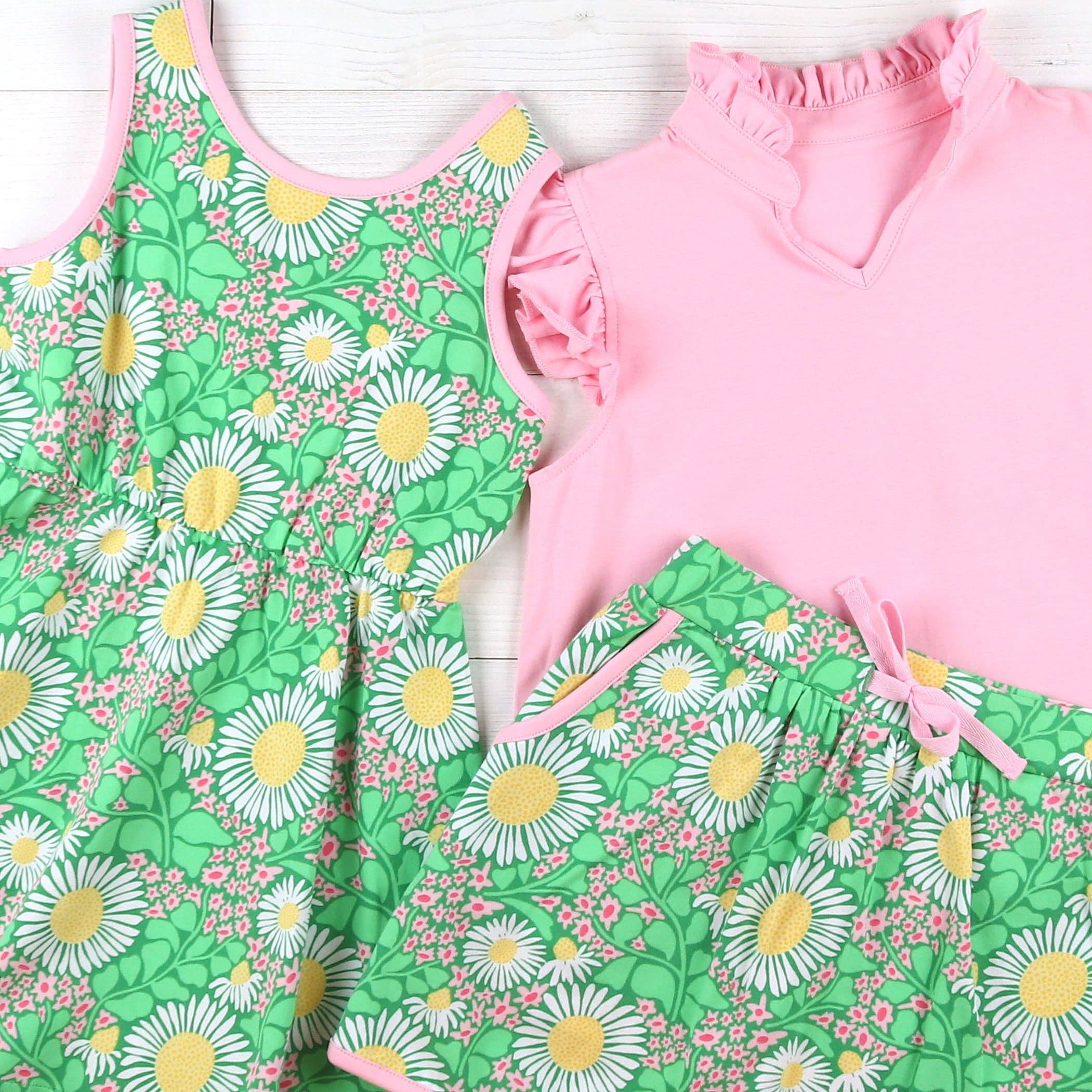 Shrimp and Grits Kids - Wholesale Dress - Kids - Green Meadow Bow Back Dress5