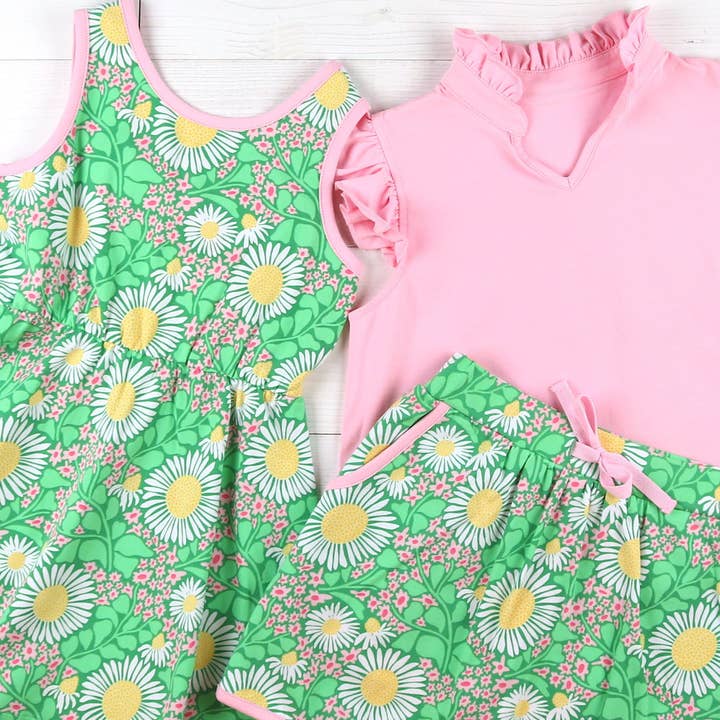 Shrimp and Grits Kids - Wholesale Dress - Kids - Green Meadow Bow Back Dress5