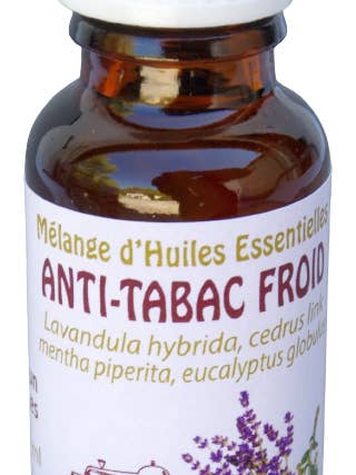 Anti-tobacco cold essential oil blend 20ml for wholesale by Céven'Arômes