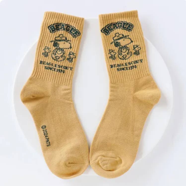 K-Wonderland - Wholesale Sokken - Uniseks - Peanuts Snoopy Scout 50e Jubileum enkelsokken6