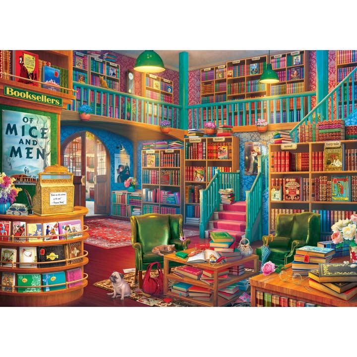 Peter Pauper Press - Wholesale Puzzle - Adult - The Wonderful Bookshop 500 Piece Jigsaw Puzzle1