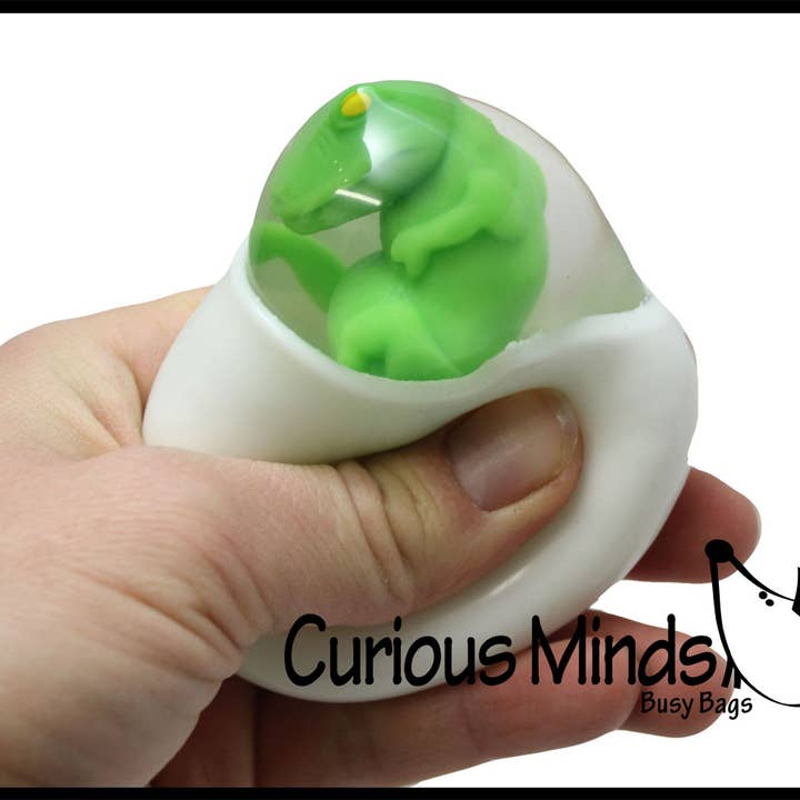 Curious Minds Toys - Wholesale Squishy toy – Kids & Baby - 1 Hatching Dinosaur Egg Squeeze Stress Ball - Sensory, St7