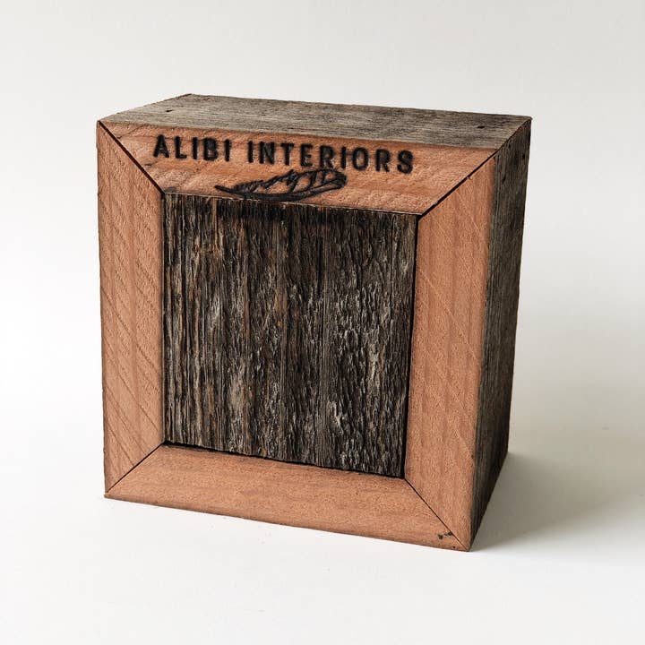 Alibi Interiors - Venta al por mayor Jardinera - Caja para macetero de madera reciclada de 5 x 5 cm