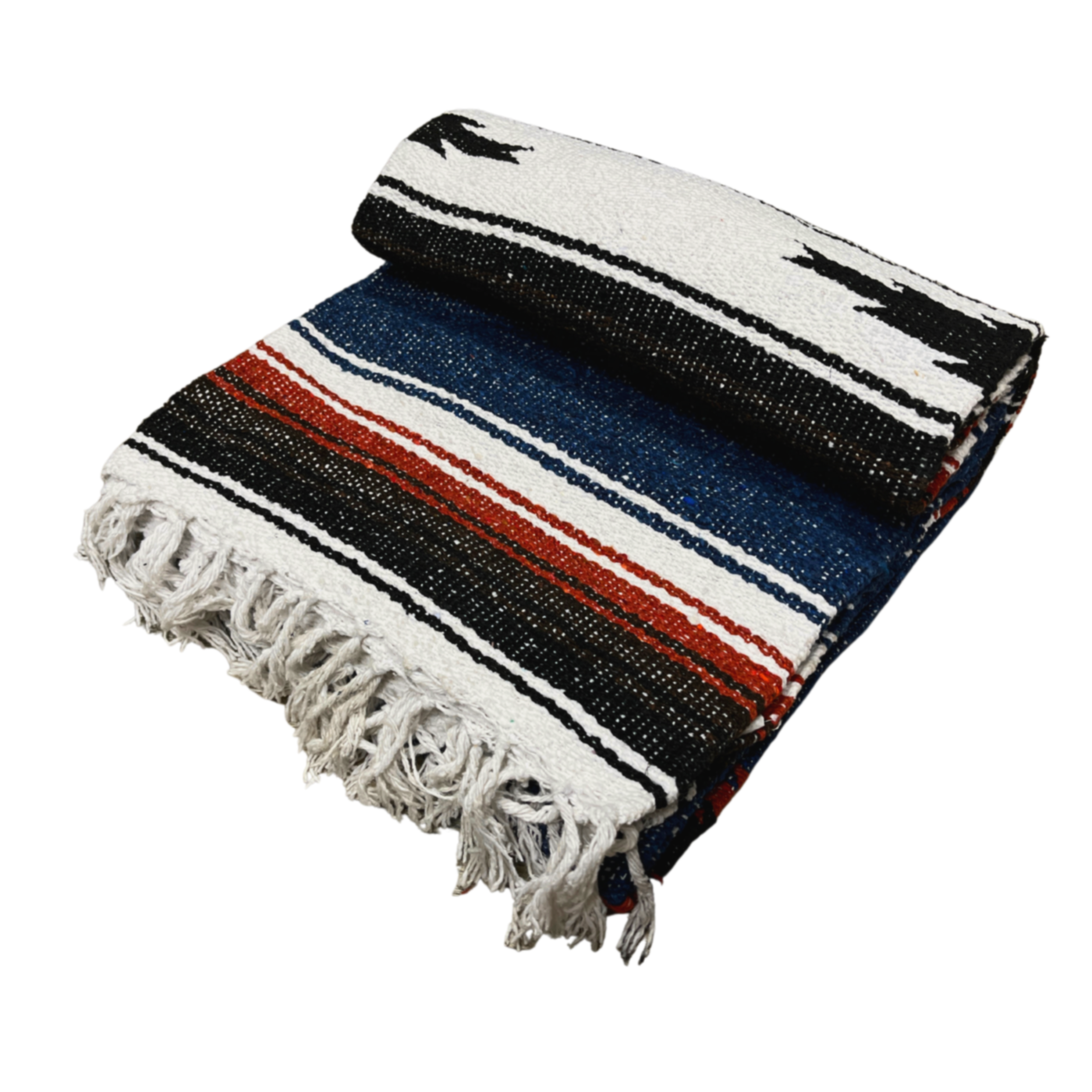 West Path - Vendita all'ingrosso Plaid - Coperta messicana Harvest Moon Baja Diamond Blue2