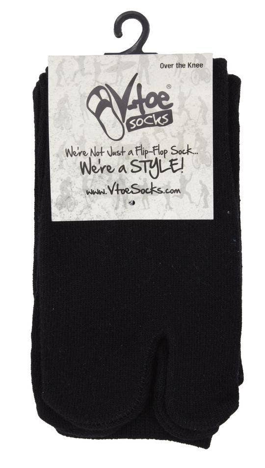 V-Toe Socks, Inc – wholesale Strumpor - Unisex – Casual över knät svart Flip-flop Tabi Strumpor1
