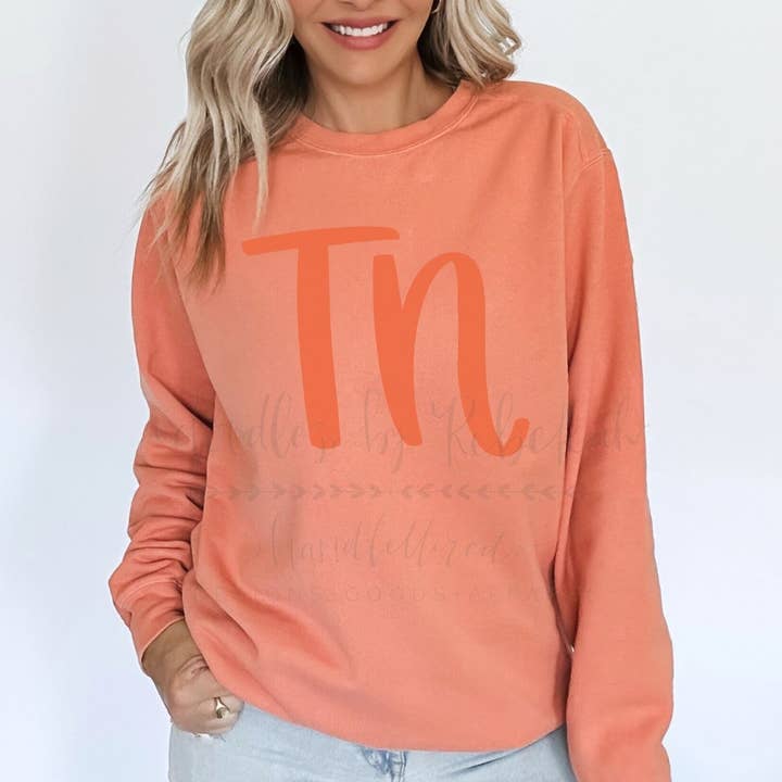 TN Orange Sweatshirt & T-shirt for engroshandel hos Doodles By Rebekah