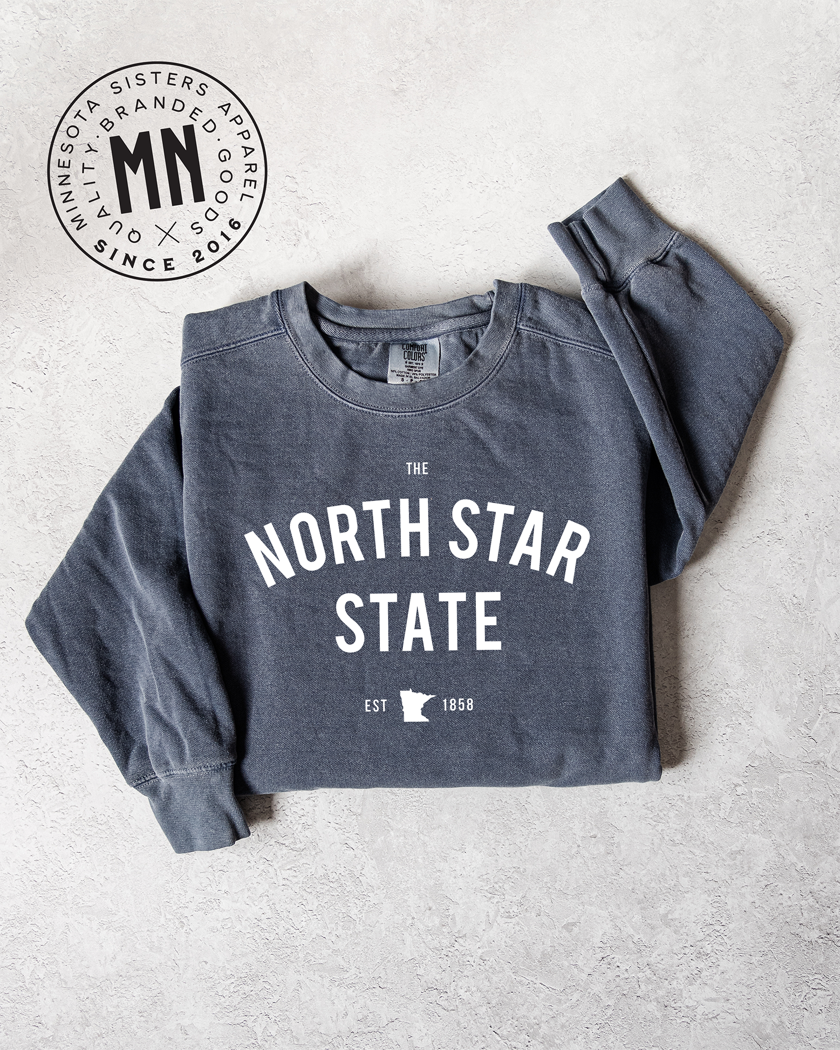 Minnesota Sisters - Wholesale Graphic Sweatshirt - Unisex - The North Star State Crewneck6