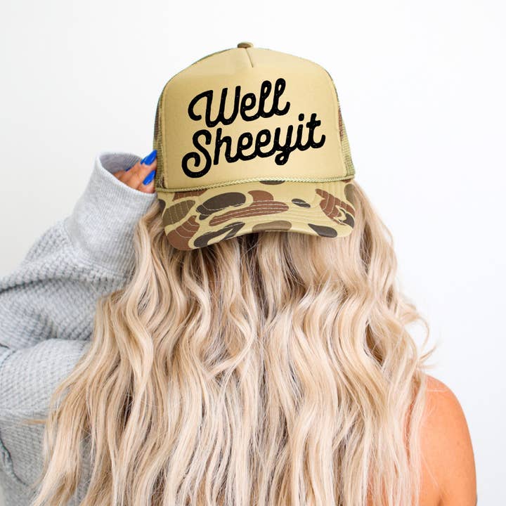 Camo Nou Sheeyit Camo Snapback Trucker Pet voor groothandel op Faire2